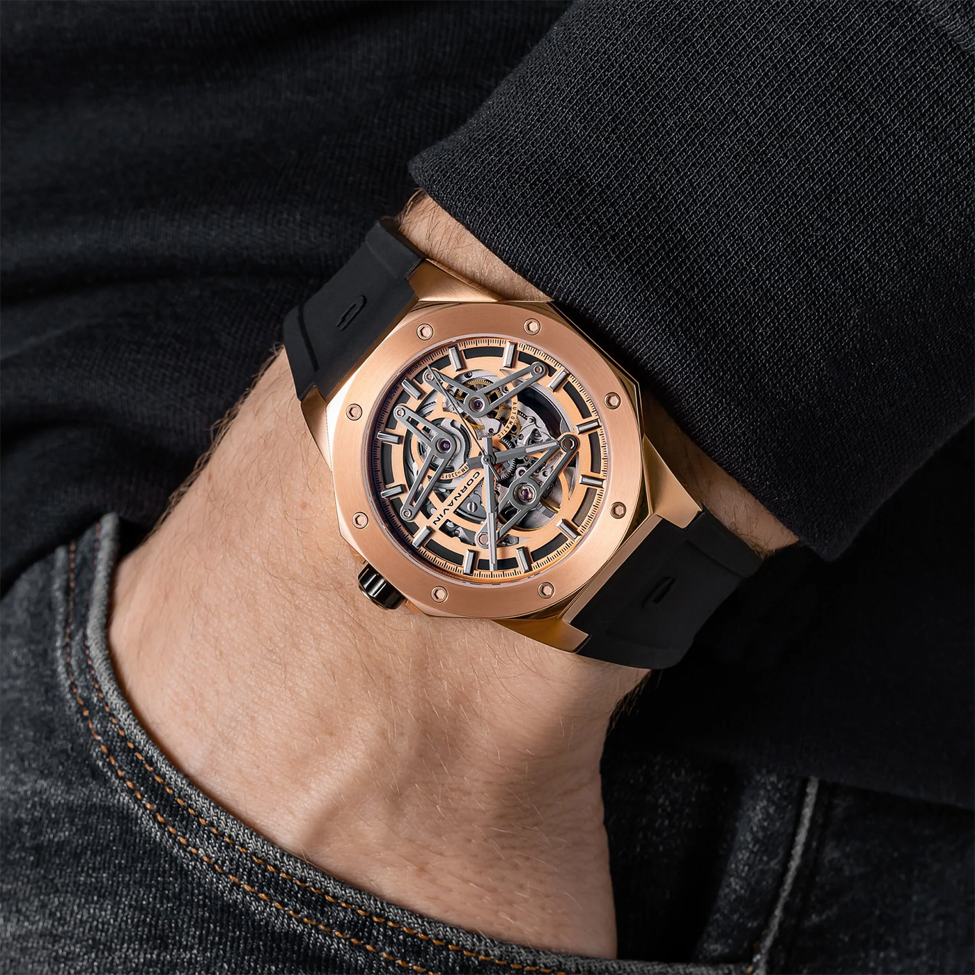 Cornavin SK.05.R on the wrist
